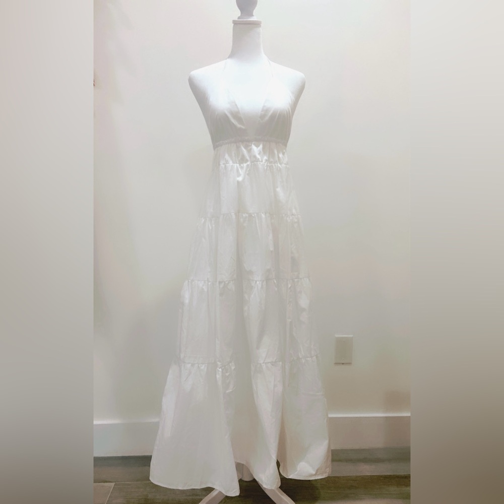 NWT Cupshe - White Summer Long Dress - Size Small